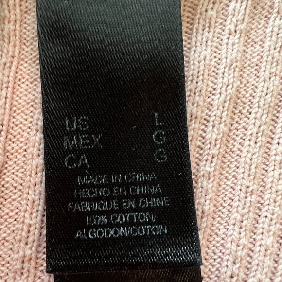 Axcess a Liz Clairborne company pink long sleeve sweater size L - Picture 6 of 7